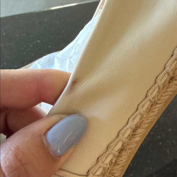 Tory Burch Neutral Beige Leather Espadrille Flats - Picture 8 of 10